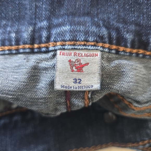 True Religion men's Dark Blue Jeans size 32 - Picture 9 of 11